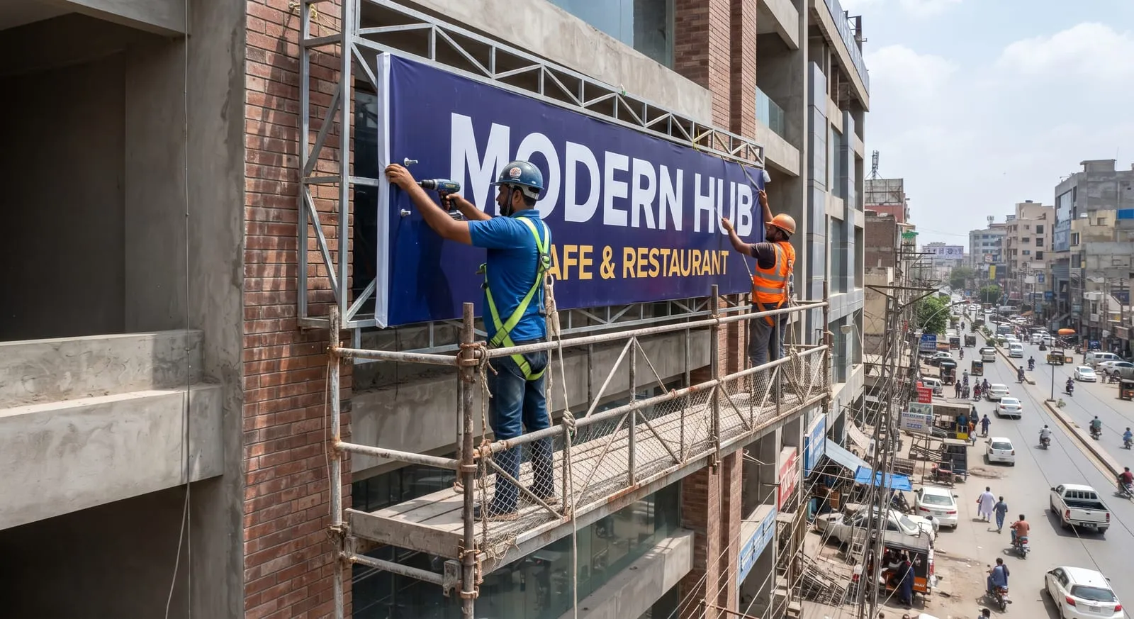 Banner installation