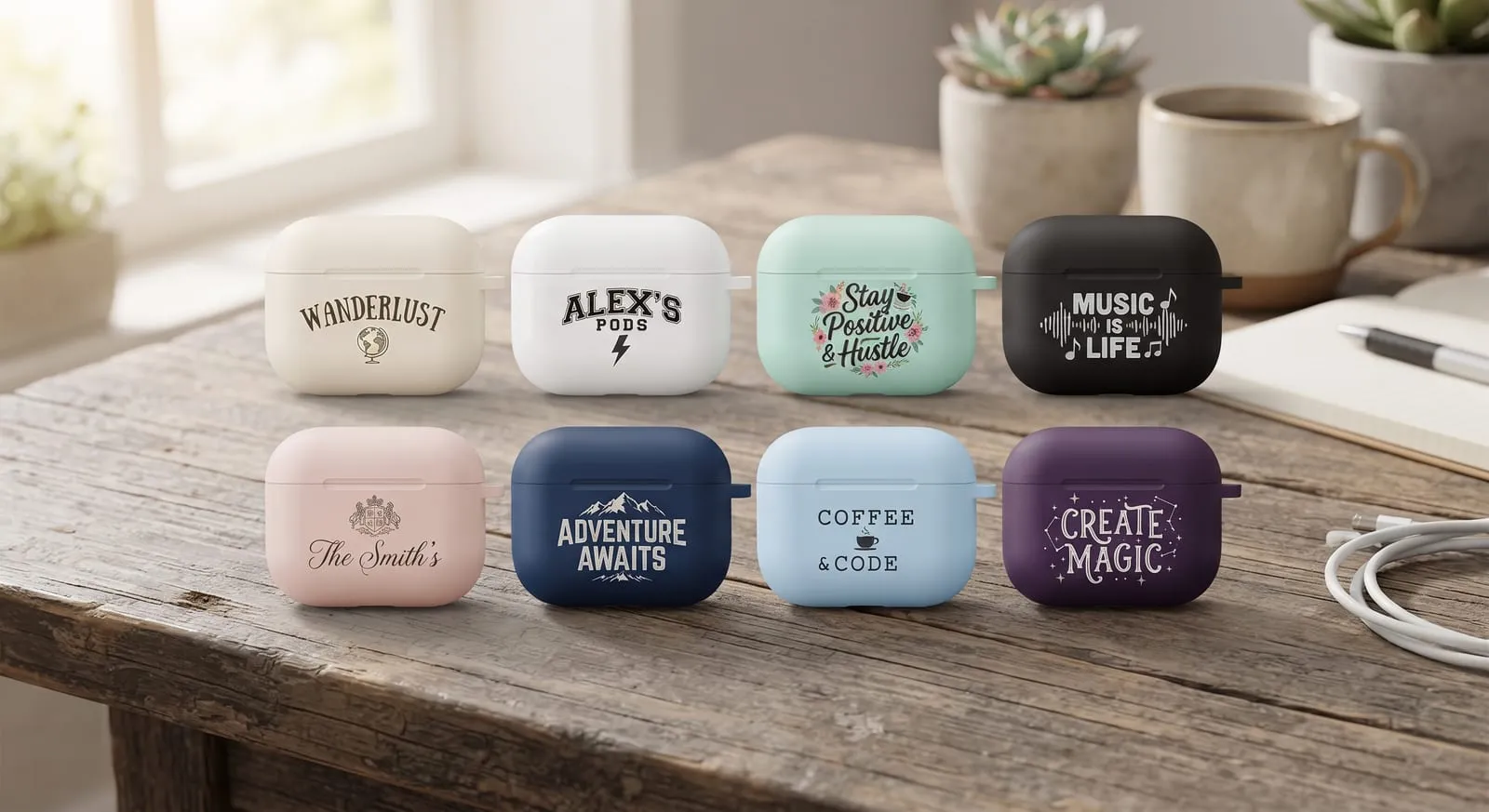 Branded earbud cases