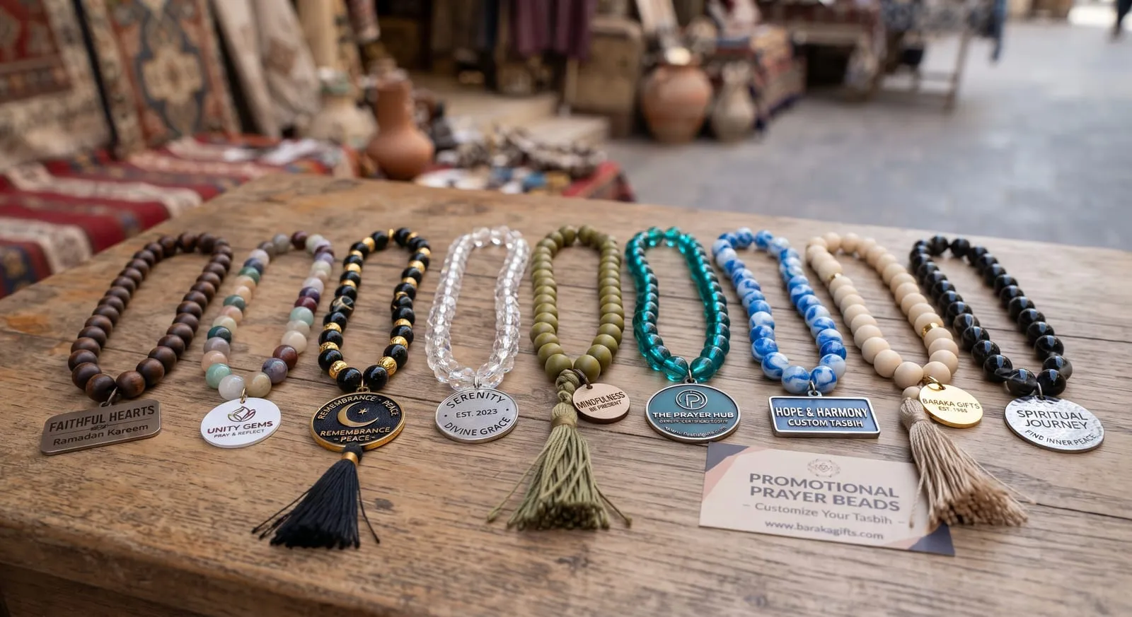 Branded prayer beads