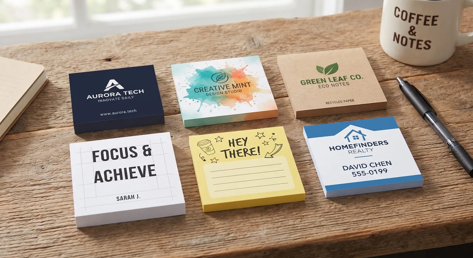 Branded sticky pads