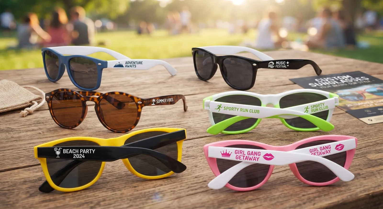 Branded sunglasses