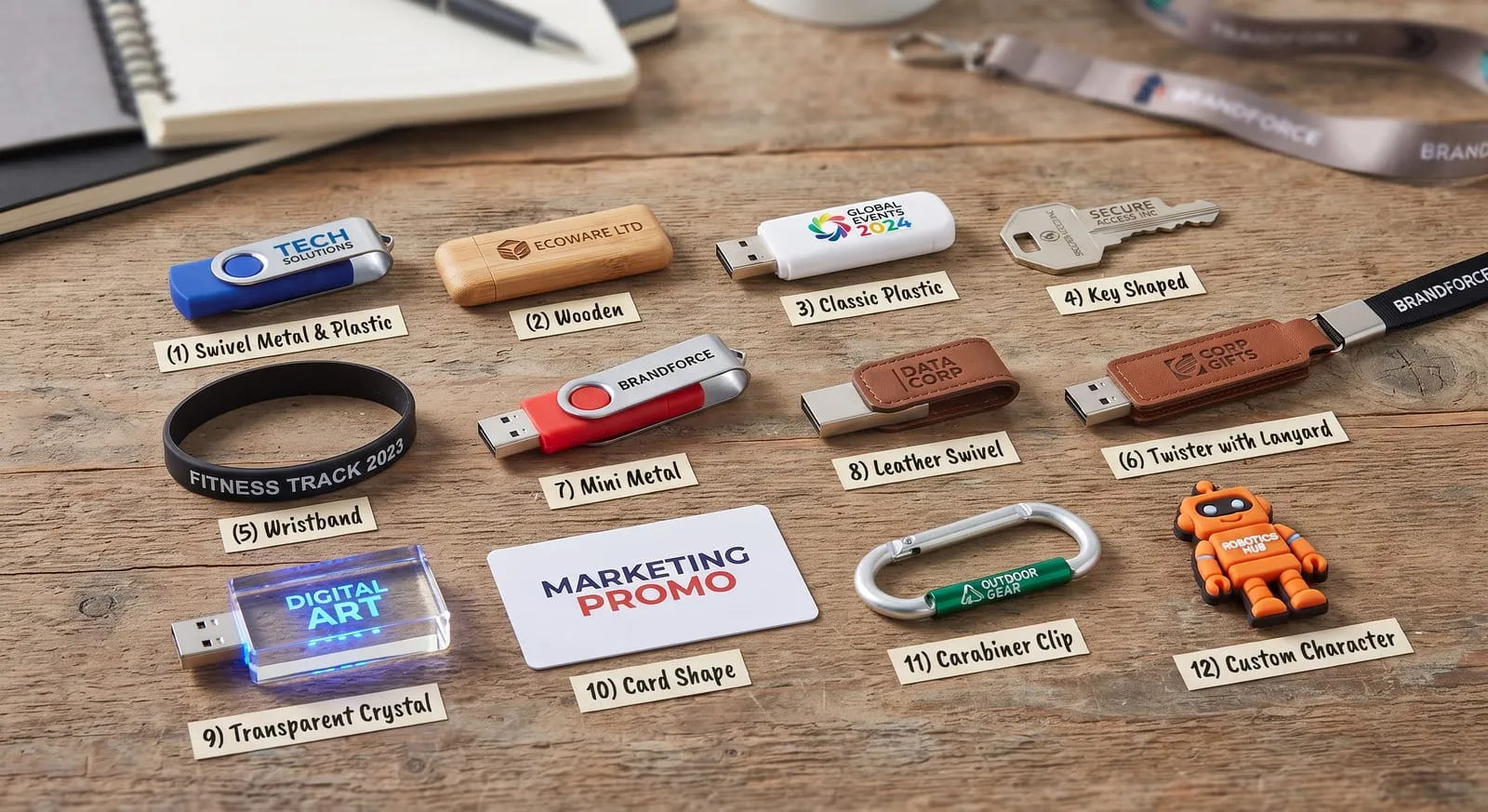 Branded USB flash drives