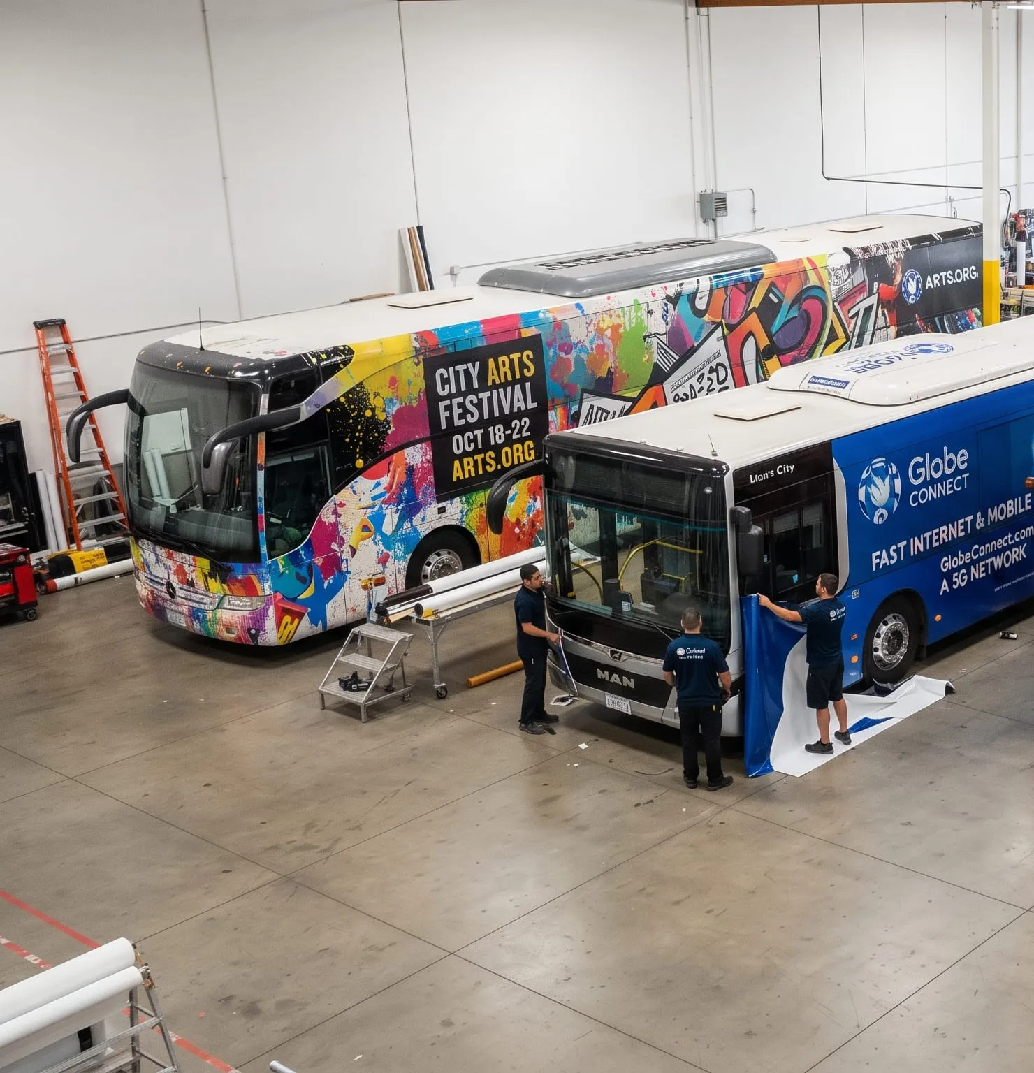 Bus branding