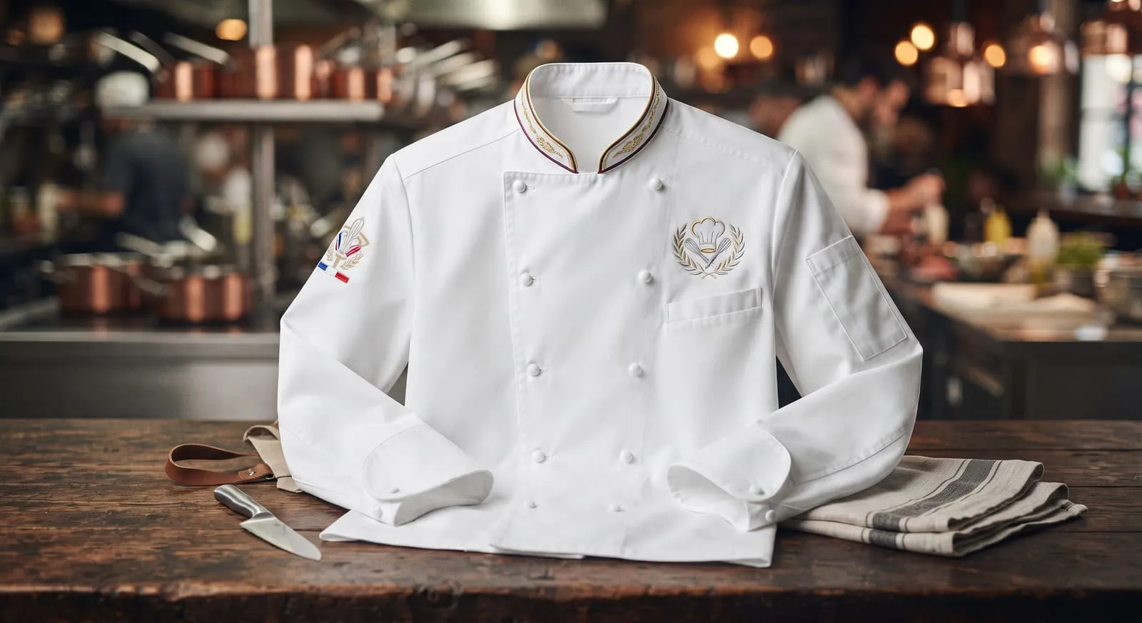 Chef jacket branding