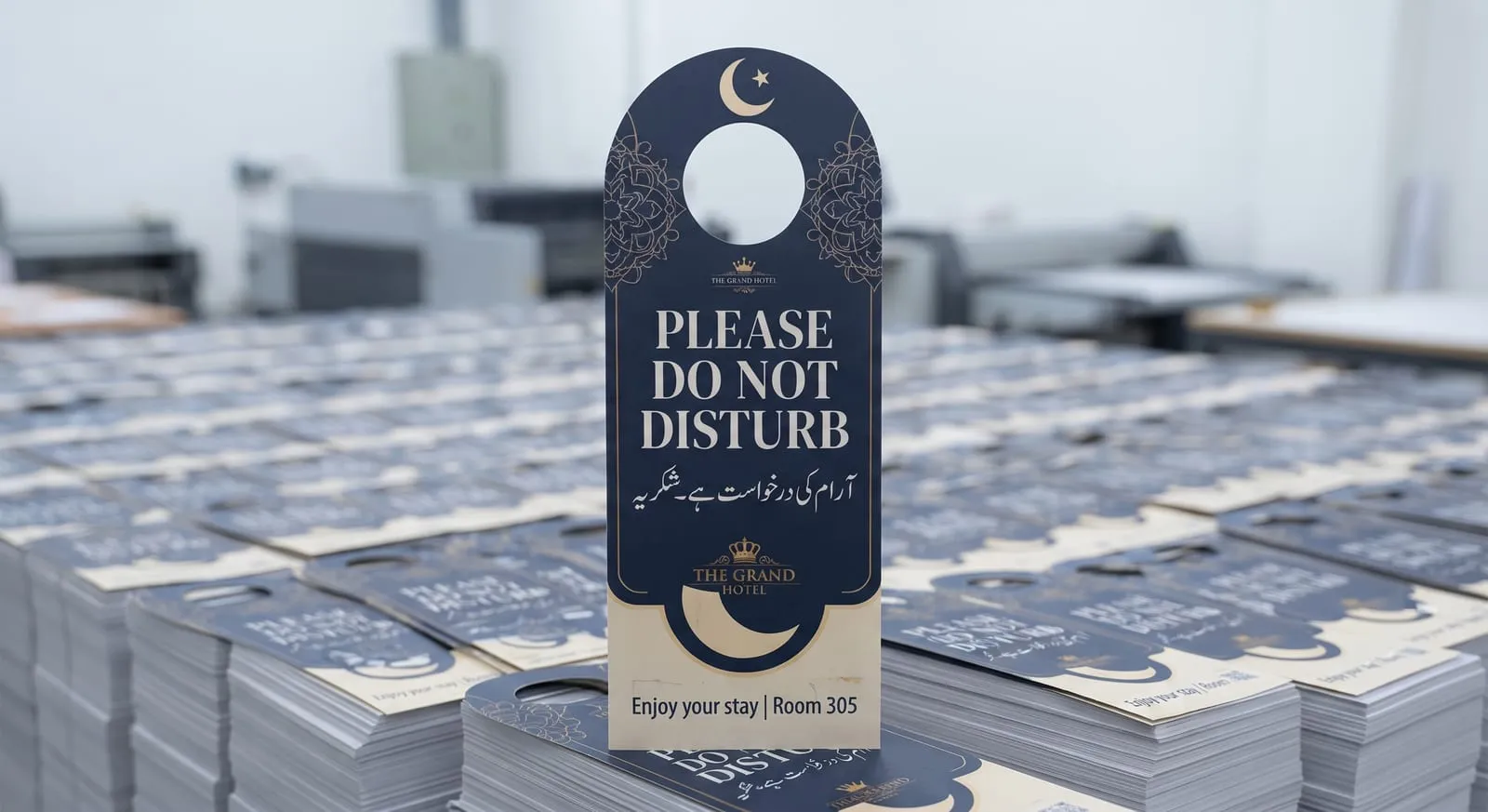 Door hanger printing