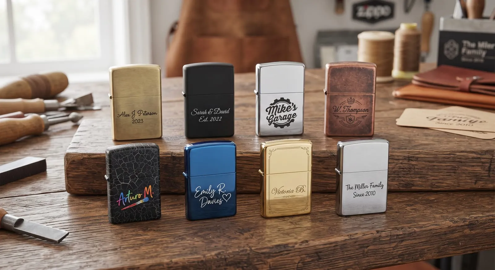 Engraved lighters