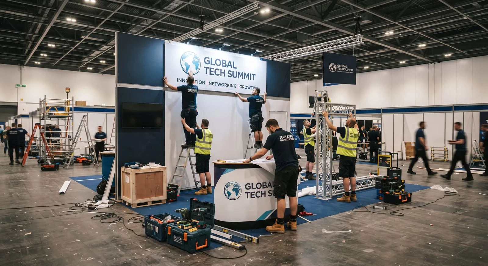 Exhibition stand installation