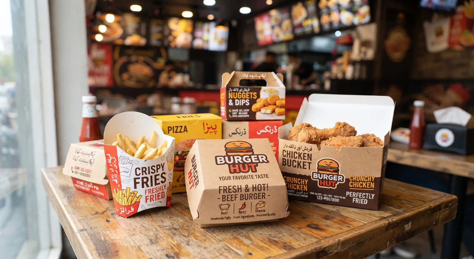 Fast food packaging printing