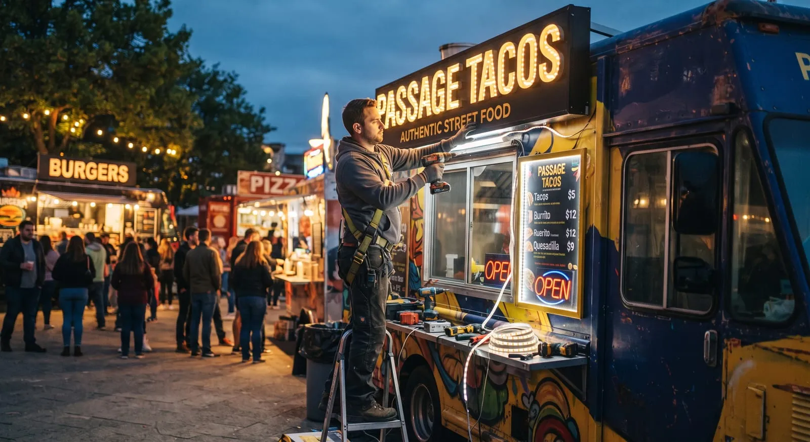 Food truck signage