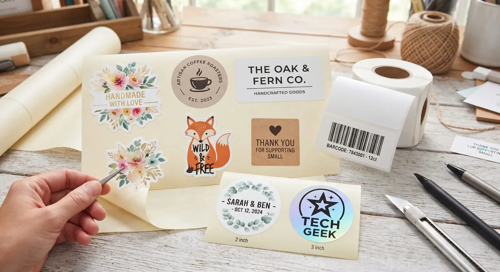 Label sticker printing