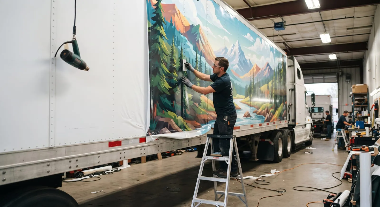 Long truck branding