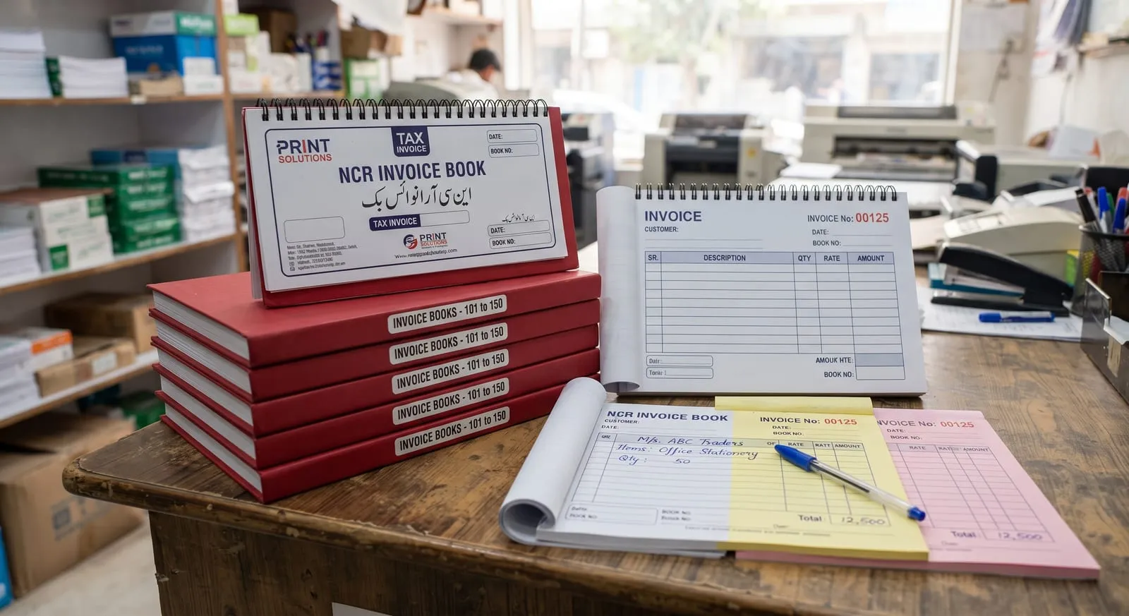 NCR book printing