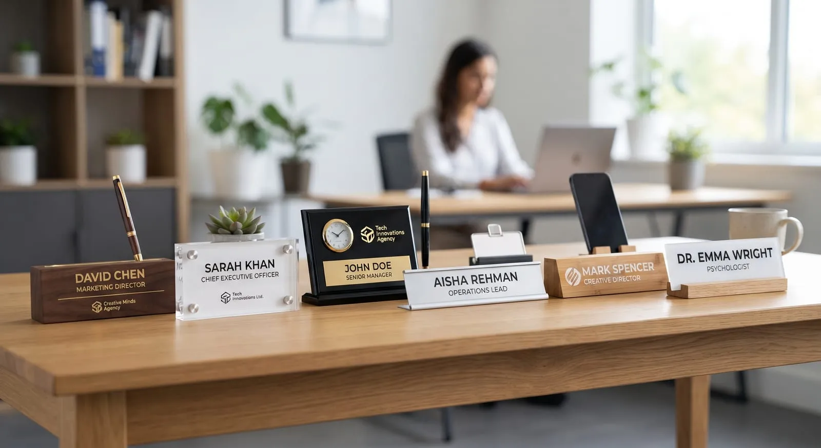 Office desk signs