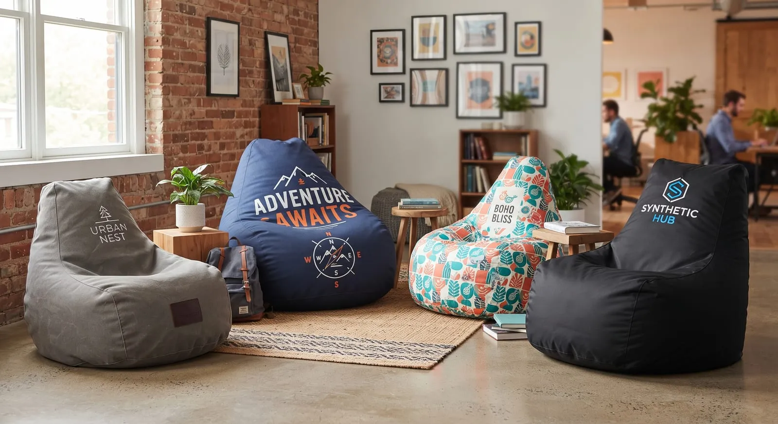Printed bean bags