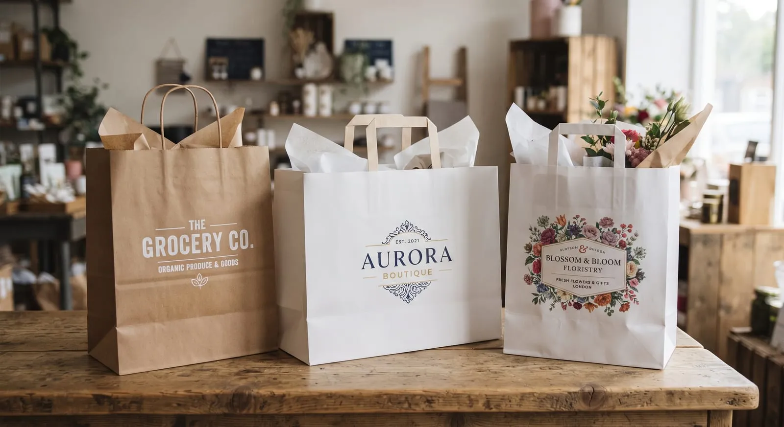 Printed paper bags