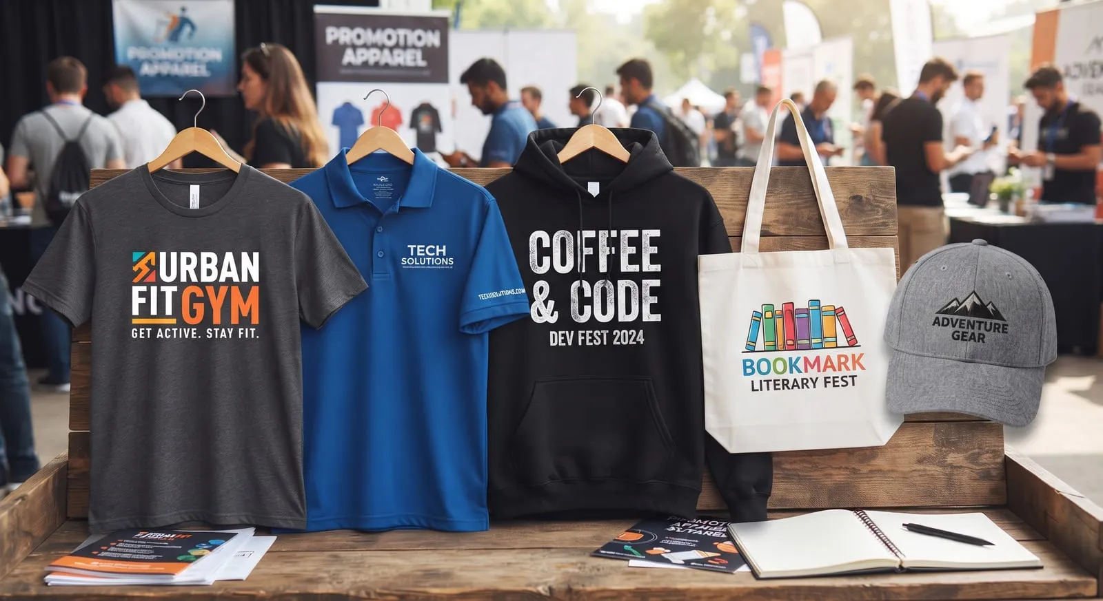 Shirt and cap branding